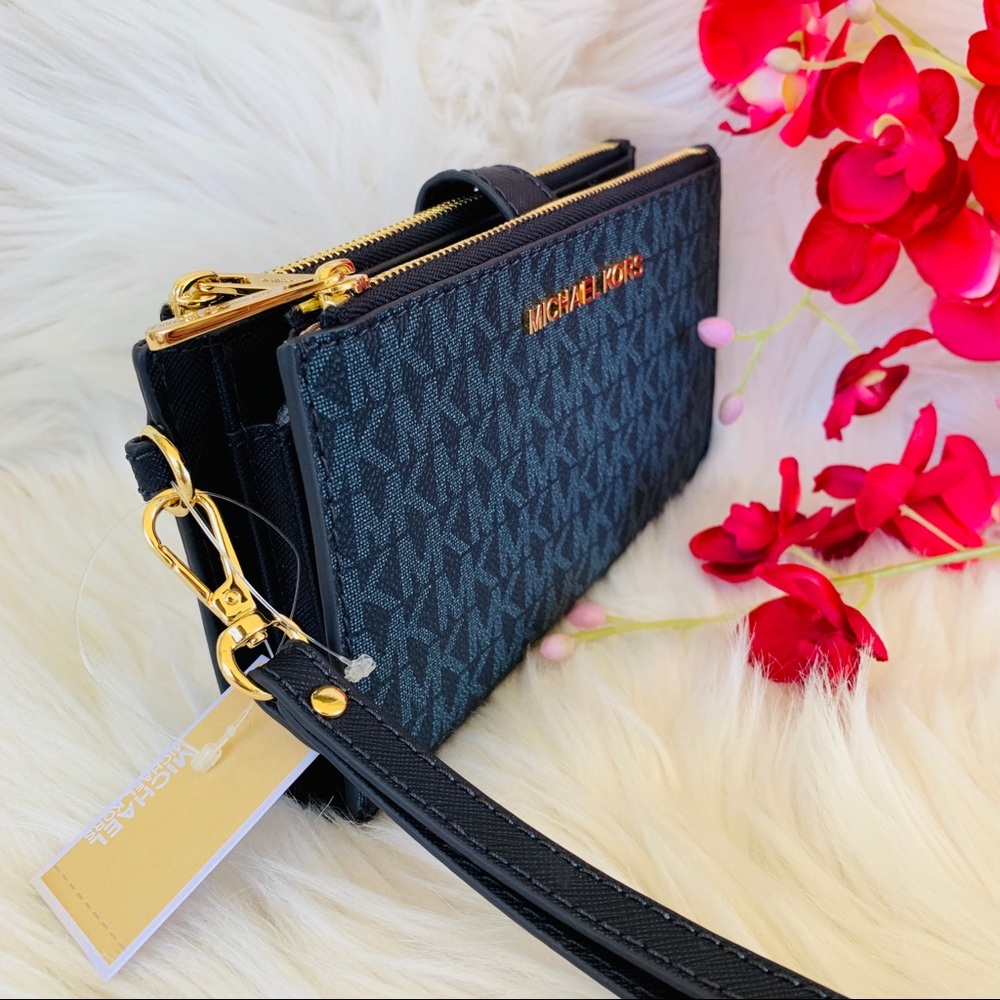 BNWT Michael Kors Double Zip Wristlet - Picture 5 of 5